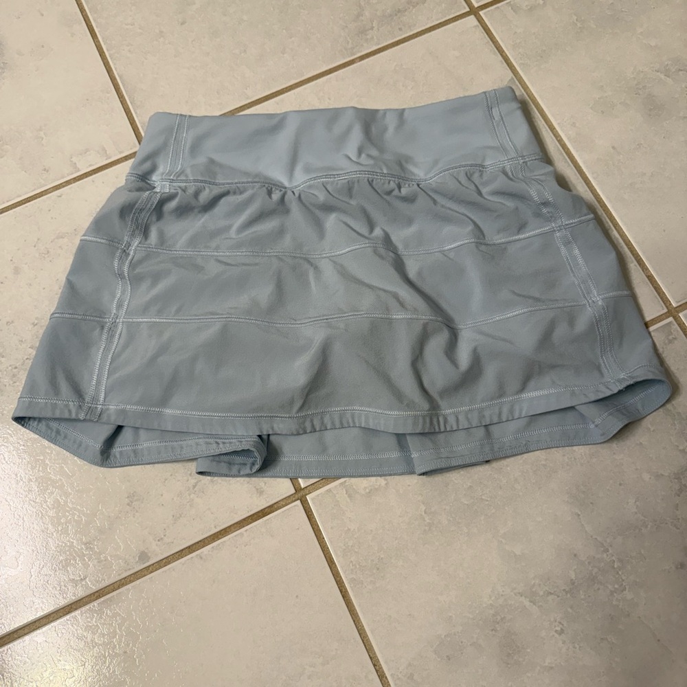 Lululemon Pace Rival tennis skirt, powder blue, size 2